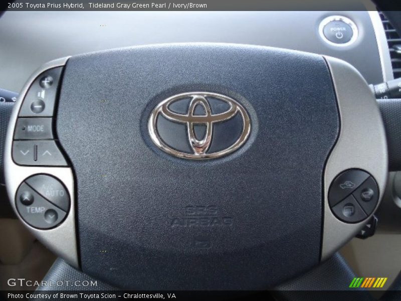 Tideland Gray Green Pearl / Ivory/Brown 2005 Toyota Prius Hybrid