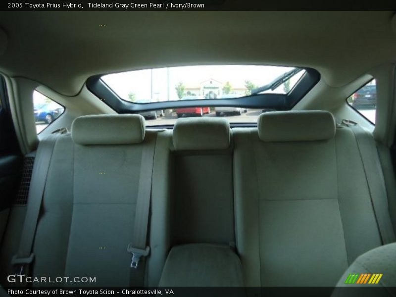 Tideland Gray Green Pearl / Ivory/Brown 2005 Toyota Prius Hybrid