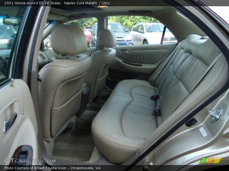 Naples Gold Metallic / Ivory 2001 Honda Accord EX V6 Sedan