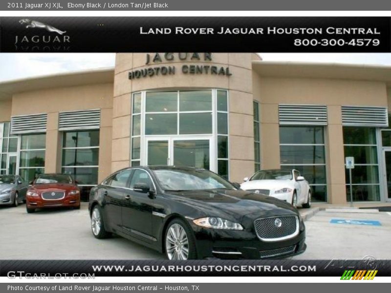 Ebony Black / London Tan/Jet Black 2011 Jaguar XJ XJL