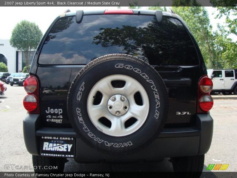 Black Clearcoat / Medium Slate Gray 2007 Jeep Liberty Sport 4x4