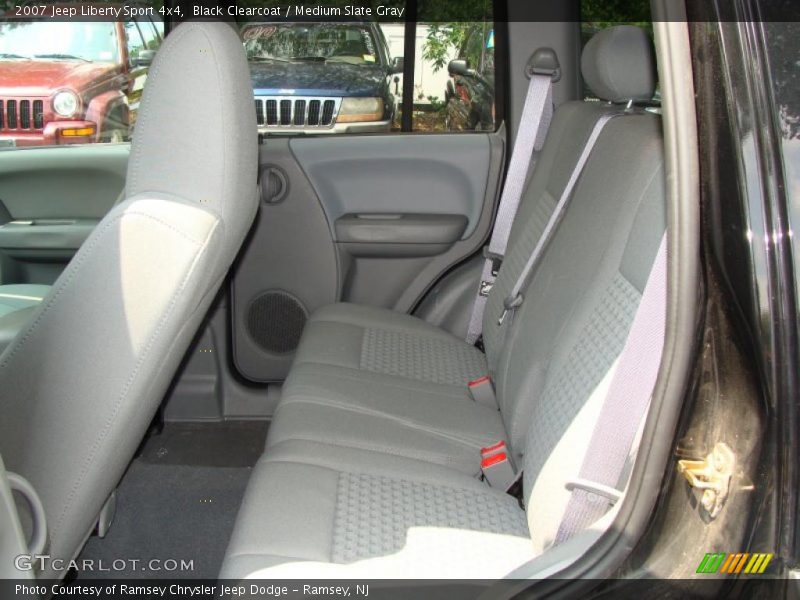 Black Clearcoat / Medium Slate Gray 2007 Jeep Liberty Sport 4x4