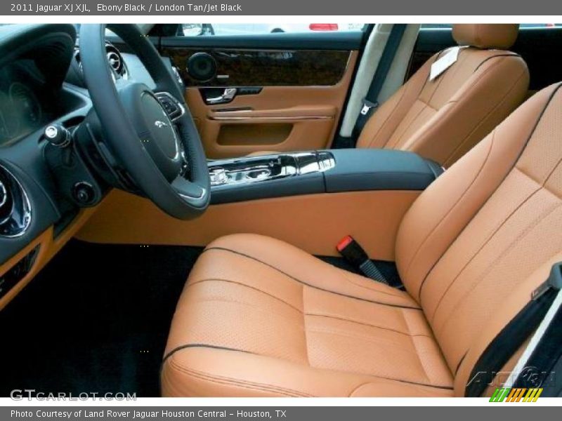 Ebony Black / London Tan/Jet Black 2011 Jaguar XJ XJL