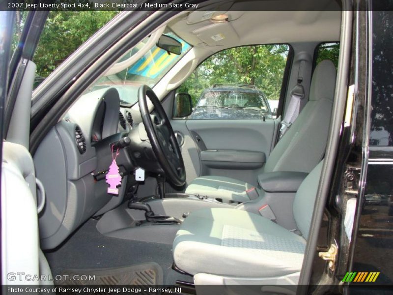 Black Clearcoat / Medium Slate Gray 2007 Jeep Liberty Sport 4x4