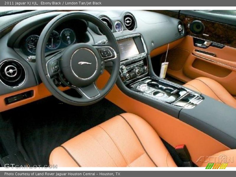 Ebony Black / London Tan/Jet Black 2011 Jaguar XJ XJL