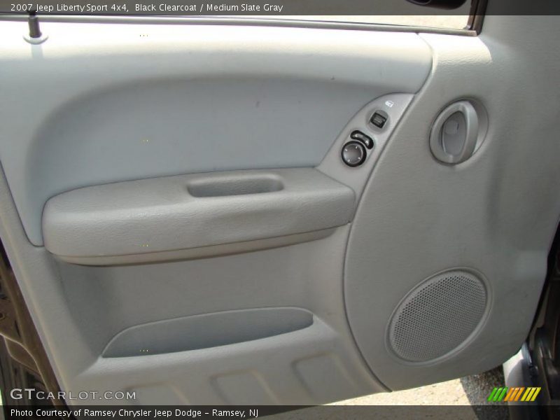 Black Clearcoat / Medium Slate Gray 2007 Jeep Liberty Sport 4x4