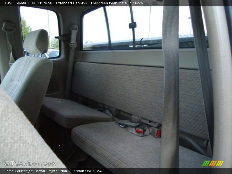 Rear Seat of 1996 T100 Truck SR5 Extended Cab 4x4