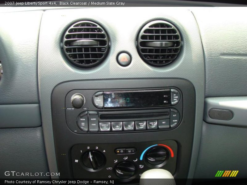Black Clearcoat / Medium Slate Gray 2007 Jeep Liberty Sport 4x4