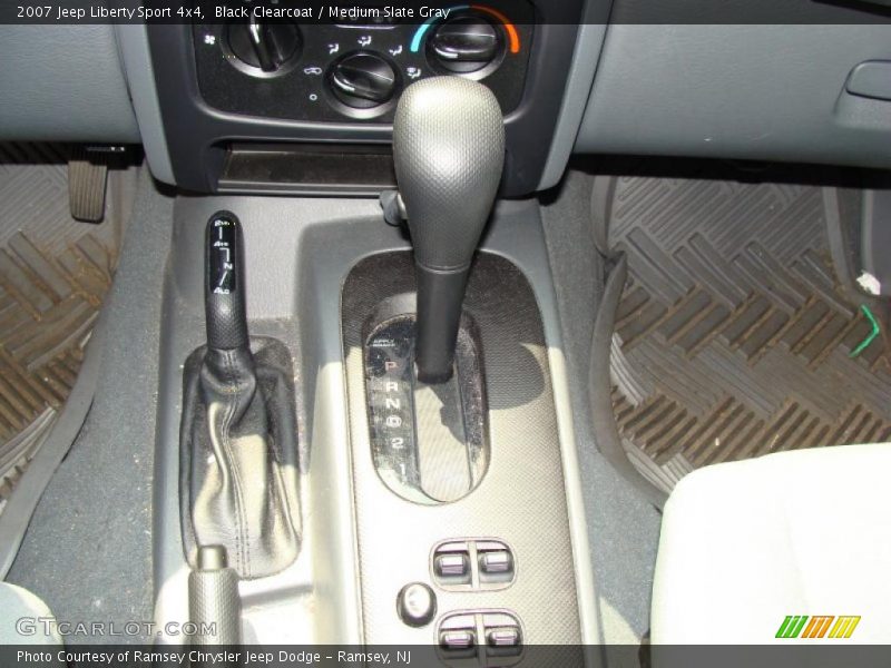Black Clearcoat / Medium Slate Gray 2007 Jeep Liberty Sport 4x4