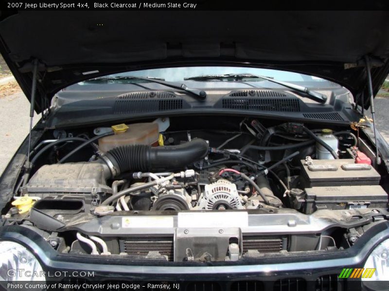 Black Clearcoat / Medium Slate Gray 2007 Jeep Liberty Sport 4x4