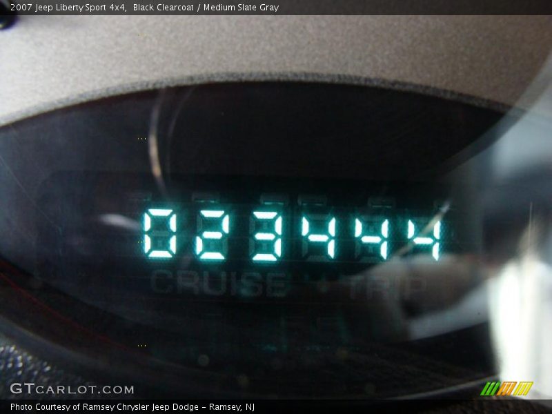 Black Clearcoat / Medium Slate Gray 2007 Jeep Liberty Sport 4x4