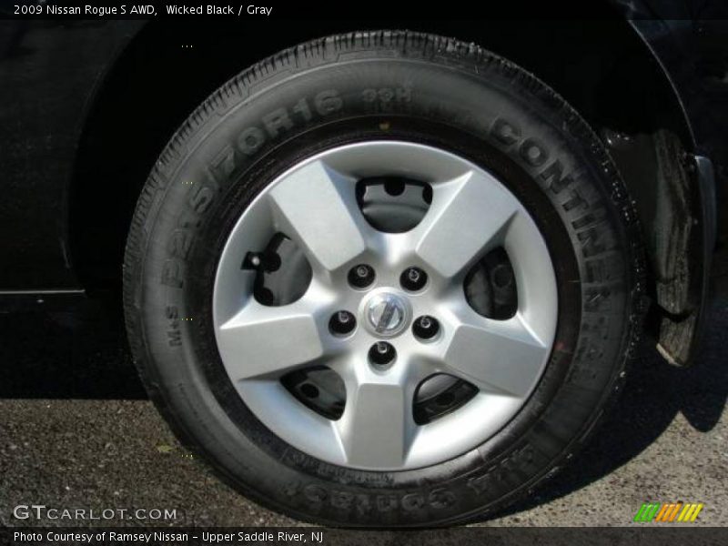 Wicked Black / Gray 2009 Nissan Rogue S AWD