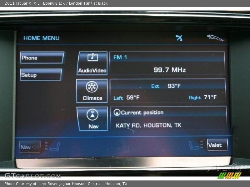 Ebony Black / London Tan/Jet Black 2011 Jaguar XJ XJL