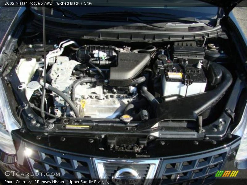 Wicked Black / Gray 2009 Nissan Rogue S AWD