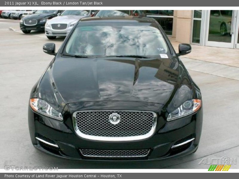 Ebony Black / London Tan/Jet Black 2011 Jaguar XJ XJL