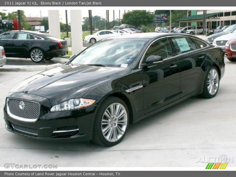 Ebony Black / London Tan/Jet Black 2011 Jaguar XJ XJL