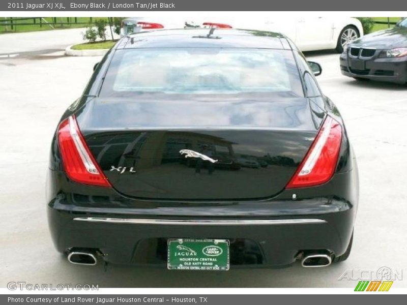 Ebony Black / London Tan/Jet Black 2011 Jaguar XJ XJL