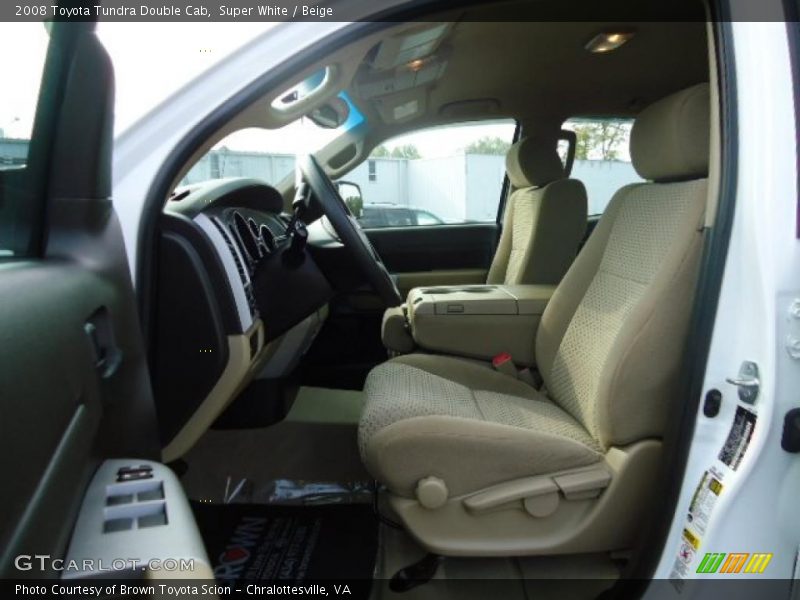 Super White / Beige 2008 Toyota Tundra Double Cab