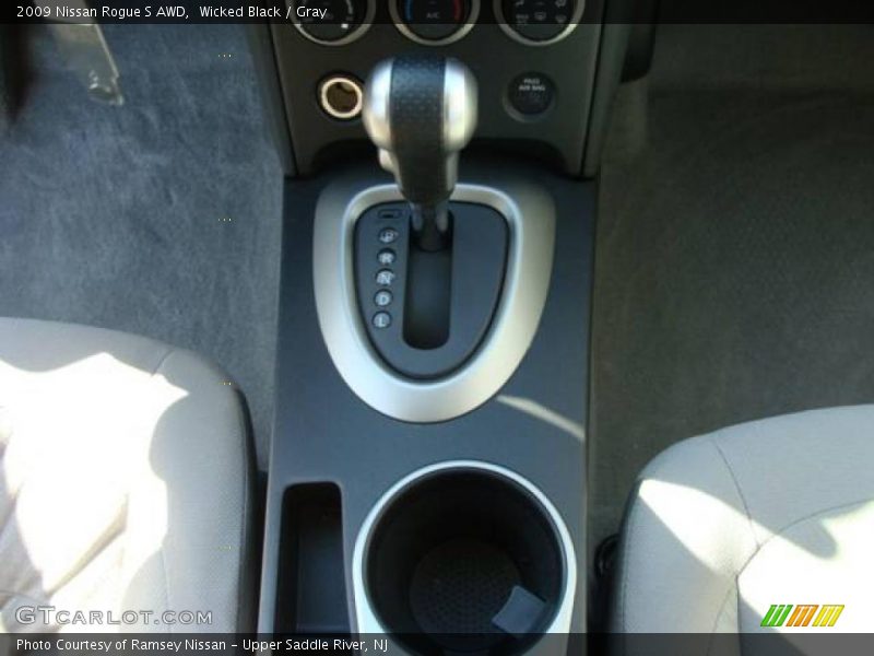 Wicked Black / Gray 2009 Nissan Rogue S AWD