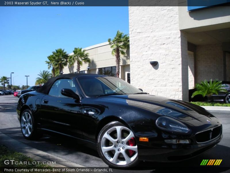 Nero (Black) / Cuoio 2003 Maserati Spyder GT
