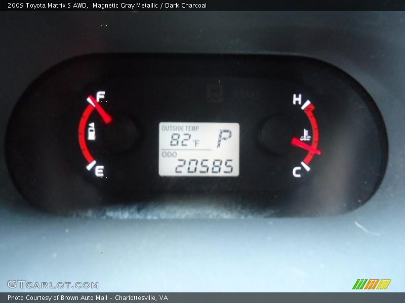 Magnetic Gray Metallic / Dark Charcoal 2009 Toyota Matrix S AWD