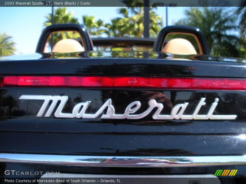 Nero (Black) / Cuoio 2003 Maserati Spyder GT