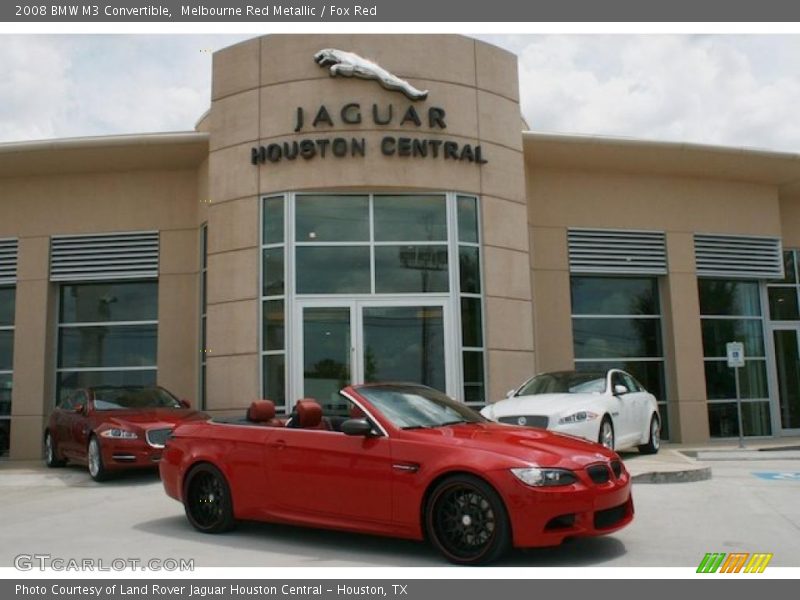 Melbourne Red Metallic / Fox Red 2008 BMW M3 Convertible