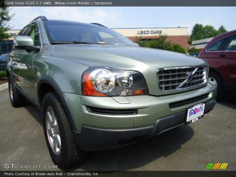 Willow Green Metallic / Sandstone 2008 Volvo XC90 3.2 AWD