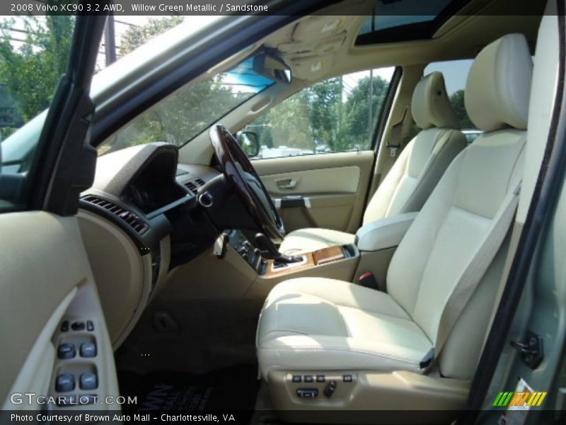 Willow Green Metallic / Sandstone 2008 Volvo XC90 3.2 AWD
