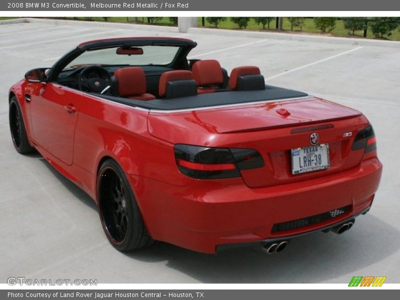 Melbourne Red Metallic / Fox Red 2008 BMW M3 Convertible