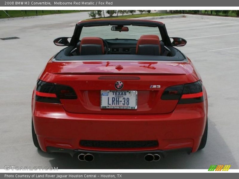 Melbourne Red Metallic / Fox Red 2008 BMW M3 Convertible