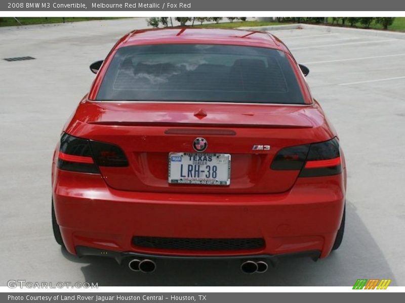 Melbourne Red Metallic / Fox Red 2008 BMW M3 Convertible