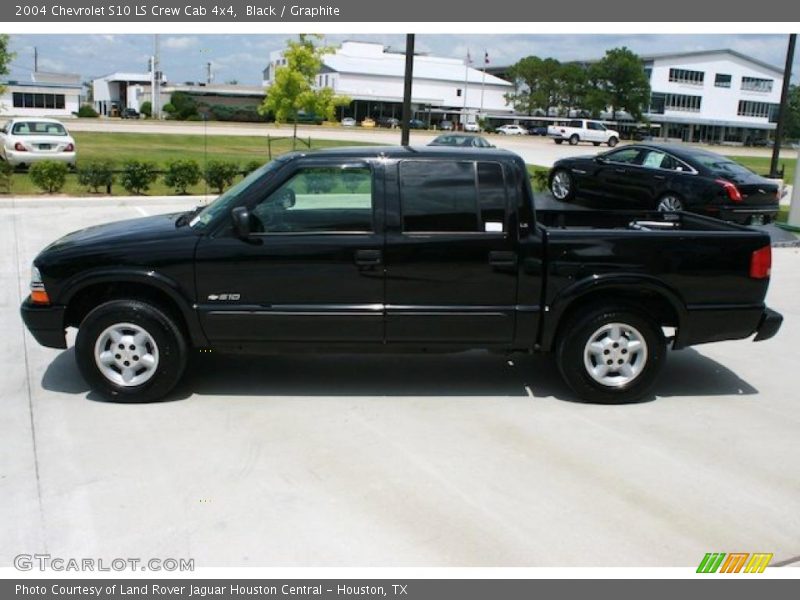 Black / Graphite 2004 Chevrolet S10 LS Crew Cab 4x4