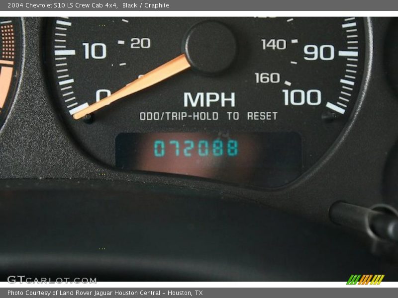 Black / Graphite 2004 Chevrolet S10 LS Crew Cab 4x4