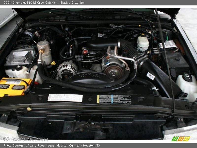 Black / Graphite 2004 Chevrolet S10 LS Crew Cab 4x4