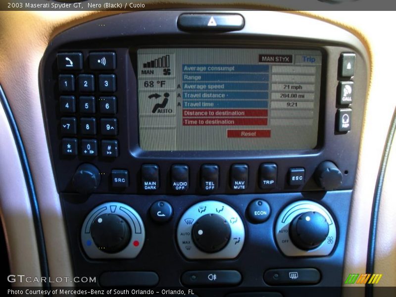 Nero (Black) / Cuoio 2003 Maserati Spyder GT