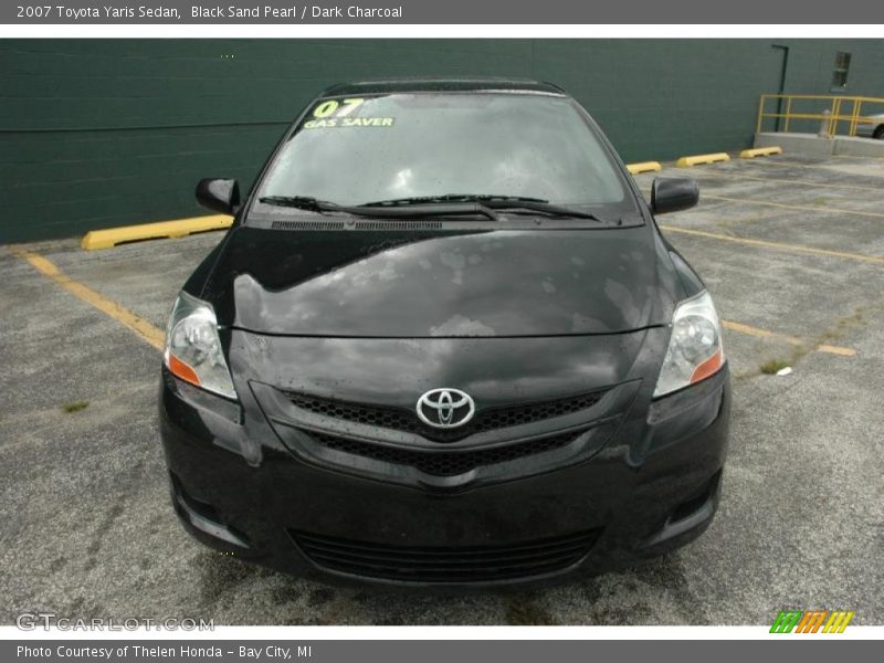 Black Sand Pearl / Dark Charcoal 2007 Toyota Yaris Sedan