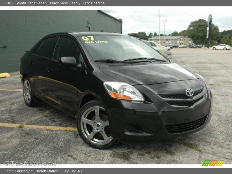 Black Sand Pearl / Dark Charcoal 2007 Toyota Yaris Sedan