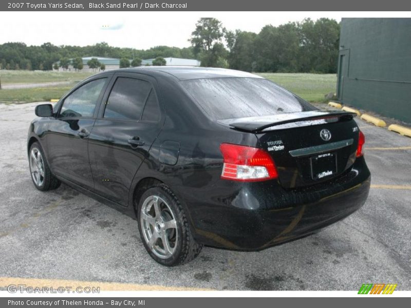 Black Sand Pearl / Dark Charcoal 2007 Toyota Yaris Sedan