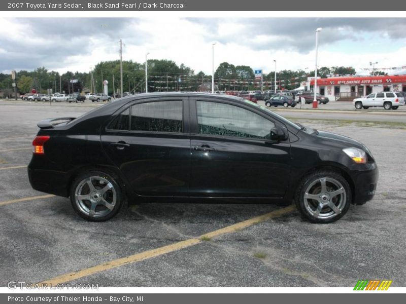 Black Sand Pearl / Dark Charcoal 2007 Toyota Yaris Sedan