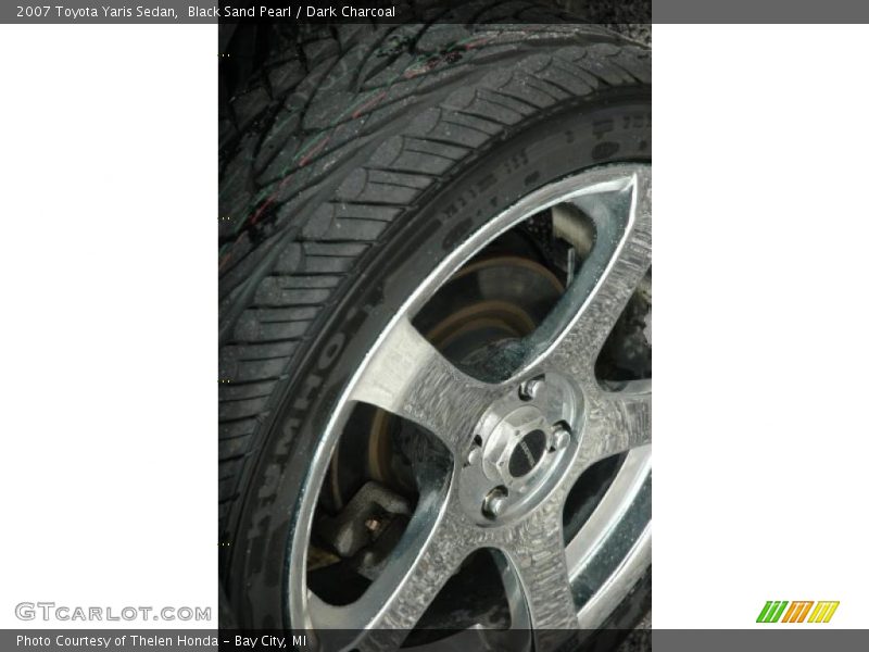 Black Sand Pearl / Dark Charcoal 2007 Toyota Yaris Sedan