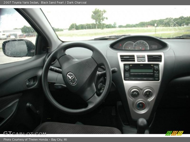 Black Sand Pearl / Dark Charcoal 2007 Toyota Yaris Sedan