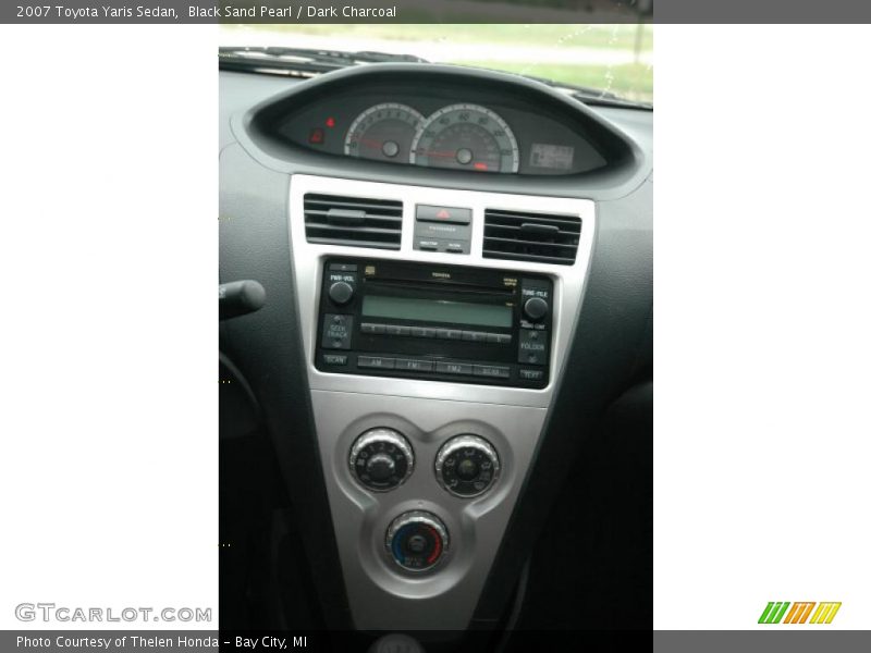 Black Sand Pearl / Dark Charcoal 2007 Toyota Yaris Sedan