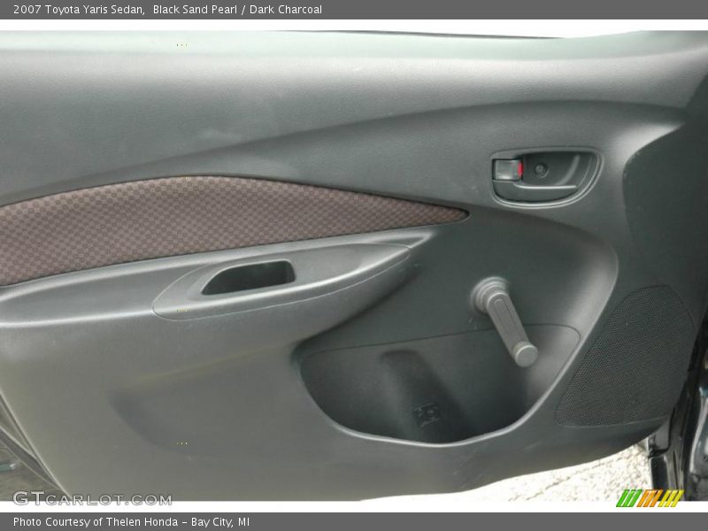 Black Sand Pearl / Dark Charcoal 2007 Toyota Yaris Sedan