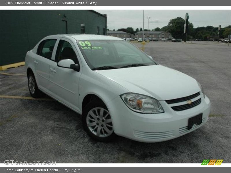 Summit White / Gray 2009 Chevrolet Cobalt LT Sedan