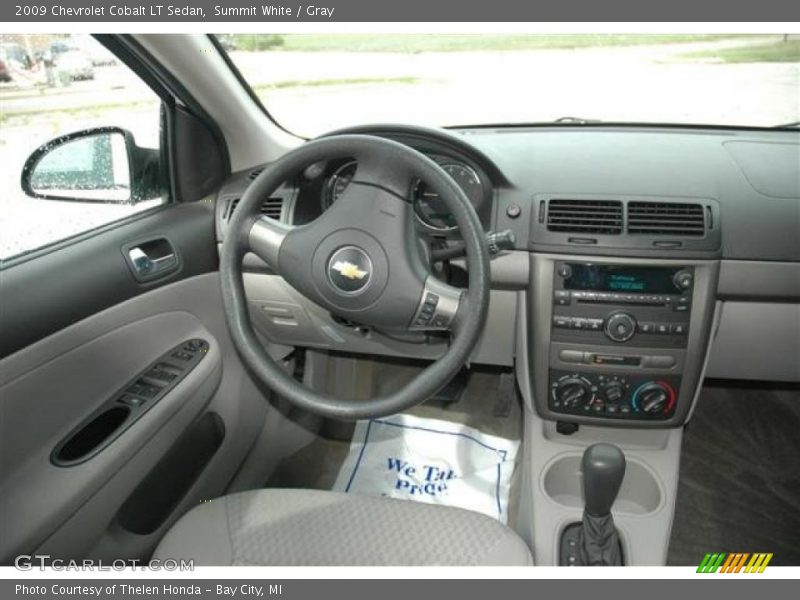 Summit White / Gray 2009 Chevrolet Cobalt LT Sedan