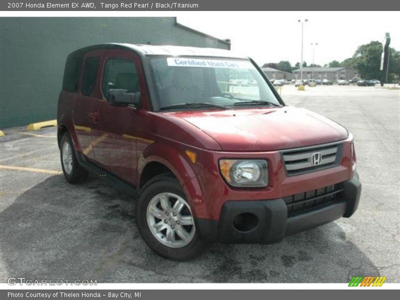 Tango Red Pearl / Black/Titanium 2007 Honda Element EX AWD