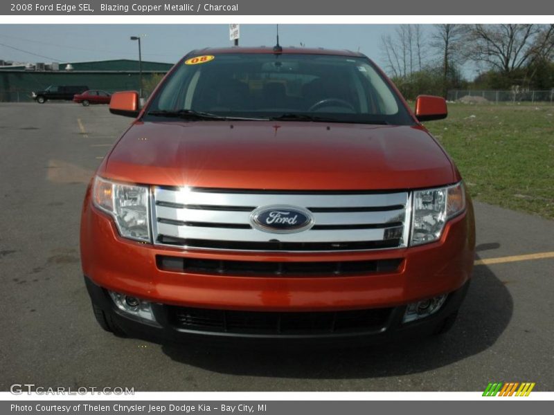Blazing Copper Metallic / Charcoal 2008 Ford Edge SEL