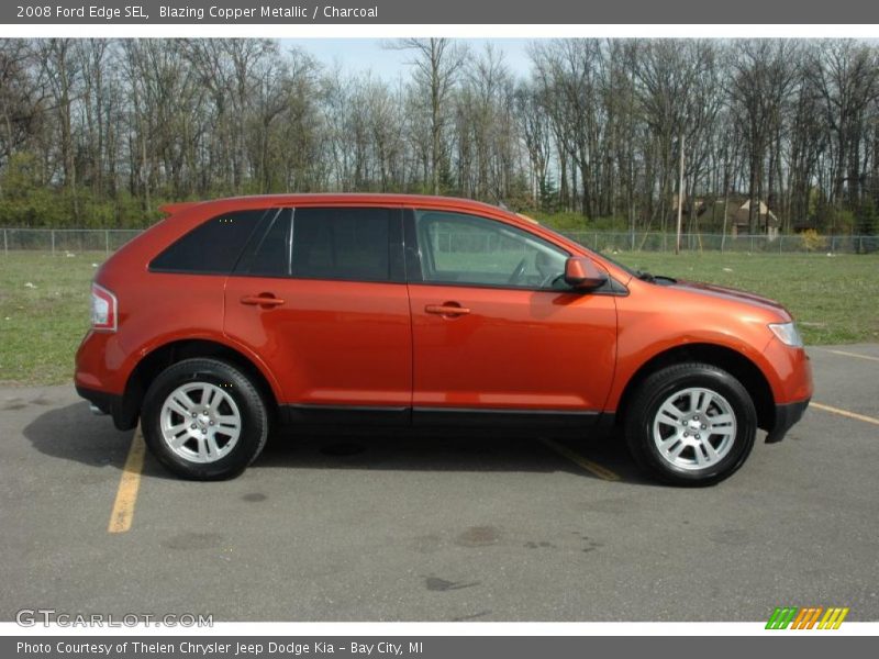 Blazing Copper Metallic / Charcoal 2008 Ford Edge SEL