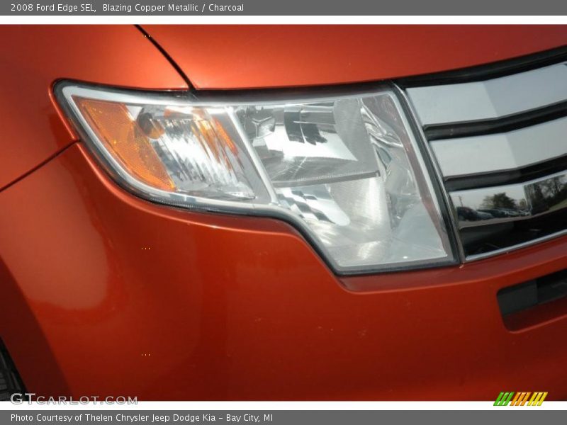Blazing Copper Metallic / Charcoal 2008 Ford Edge SEL